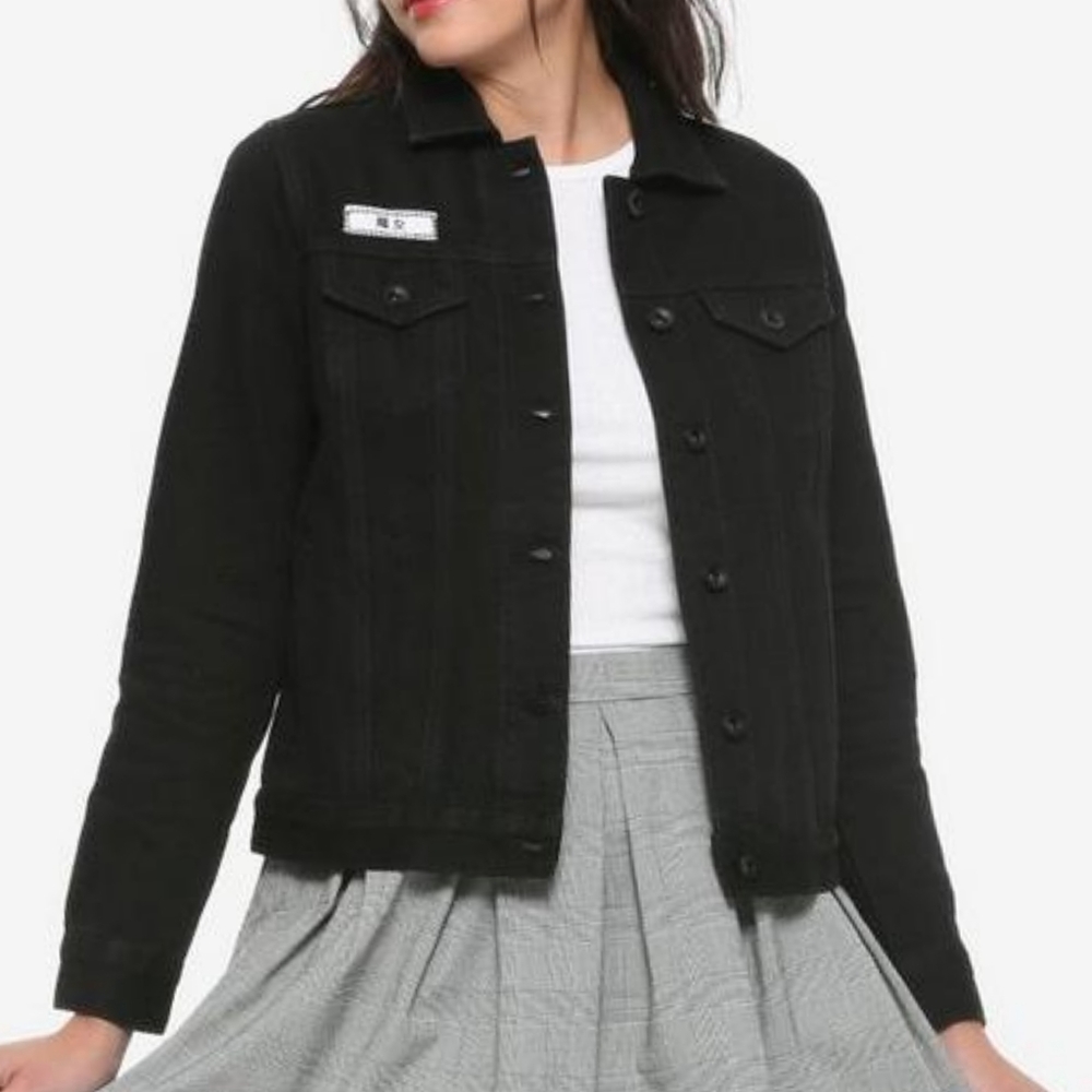 Nwt Limited Edition Kiki's Delivery Service Black Jean Jacket, Medium, Hot Topic View 4